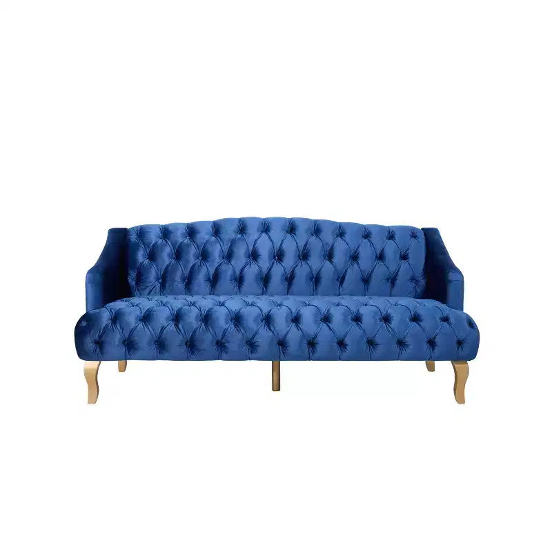 Canapé 3 places en velours Christopher Knight Home Thomas, style moderne du milieu du siècle, 184,8 cm, avec pieds incurvés en bois