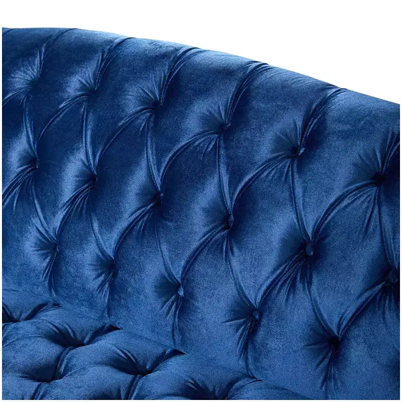 Canapé 3 places en velours Christopher Knight Home Thomas, style moderne du milieu du siècle, 184,8 cm, avec pieds incurvés en bois