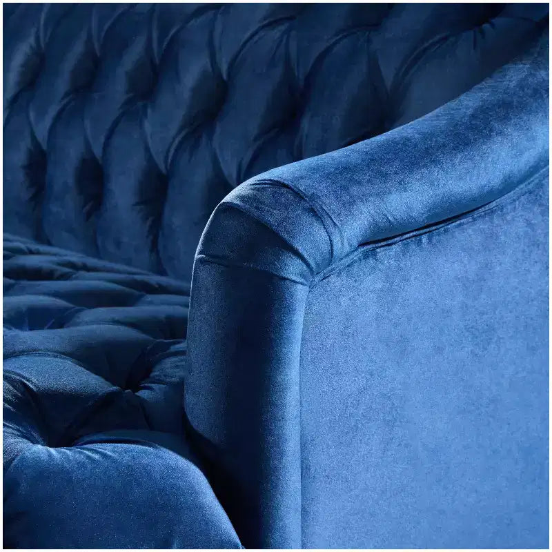 Canapé 3 places en velours Christopher Knight Home Thomas, style moderne du milieu du siècle, 184,8 cm, avec pieds incurvés en bois