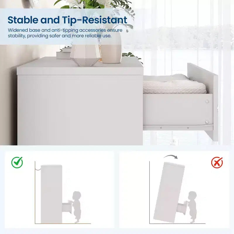 Commode en bois à 5 tiroirs pour chambre à coucher, commode en bois avec poignées dorées pour placard, table de chevet moderne, meuble de rangement.