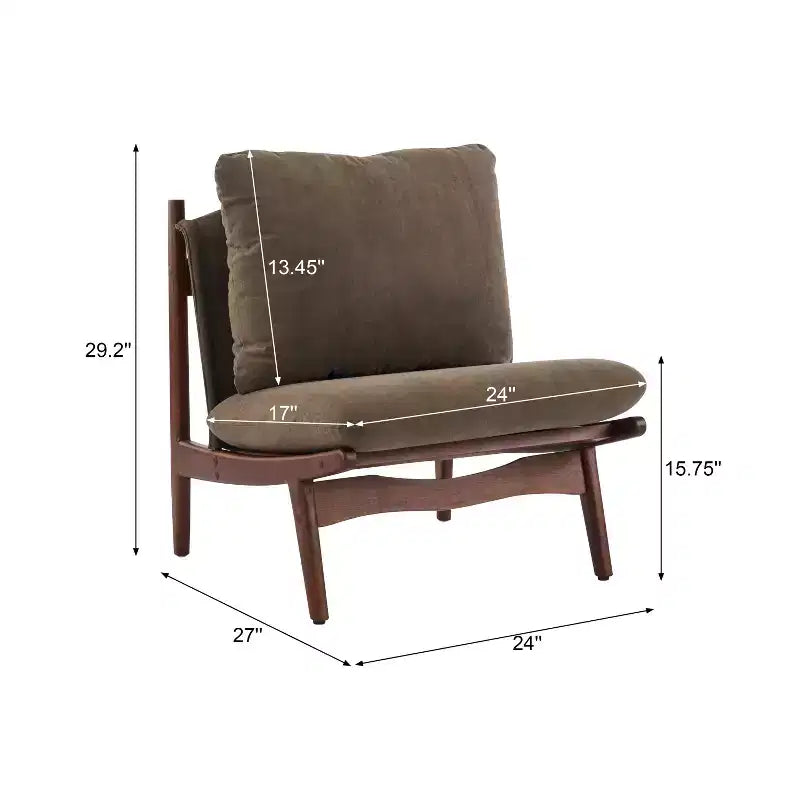 Christopher Knight Home Vista Chaise d'appoint Mocha avec cadre en bois naturel, lot de 2