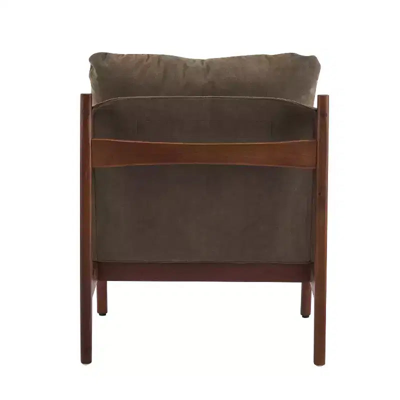 Christopher Knight Home Vista Chaise d'appoint Mocha avec cadre en bois naturel, lot de 2