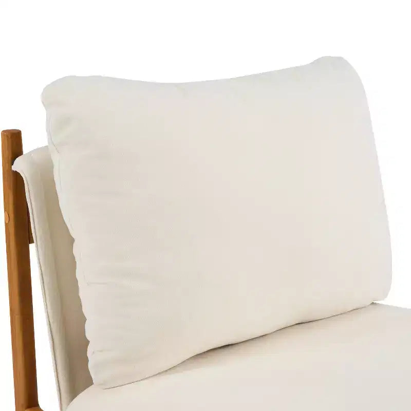 Christopher Knight Home Vista Chaise d'appoint Mocha avec cadre en bois naturel, lot de 2
