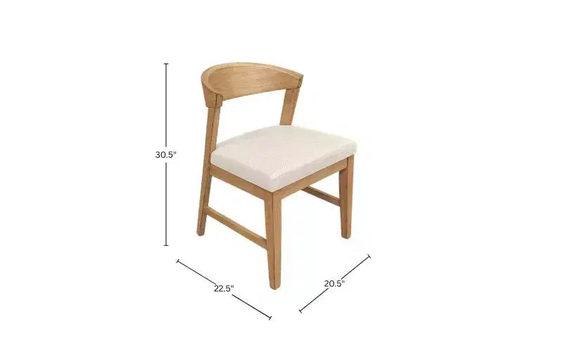 Chaises Cove Wood à dossier (lot de 2), Naturel