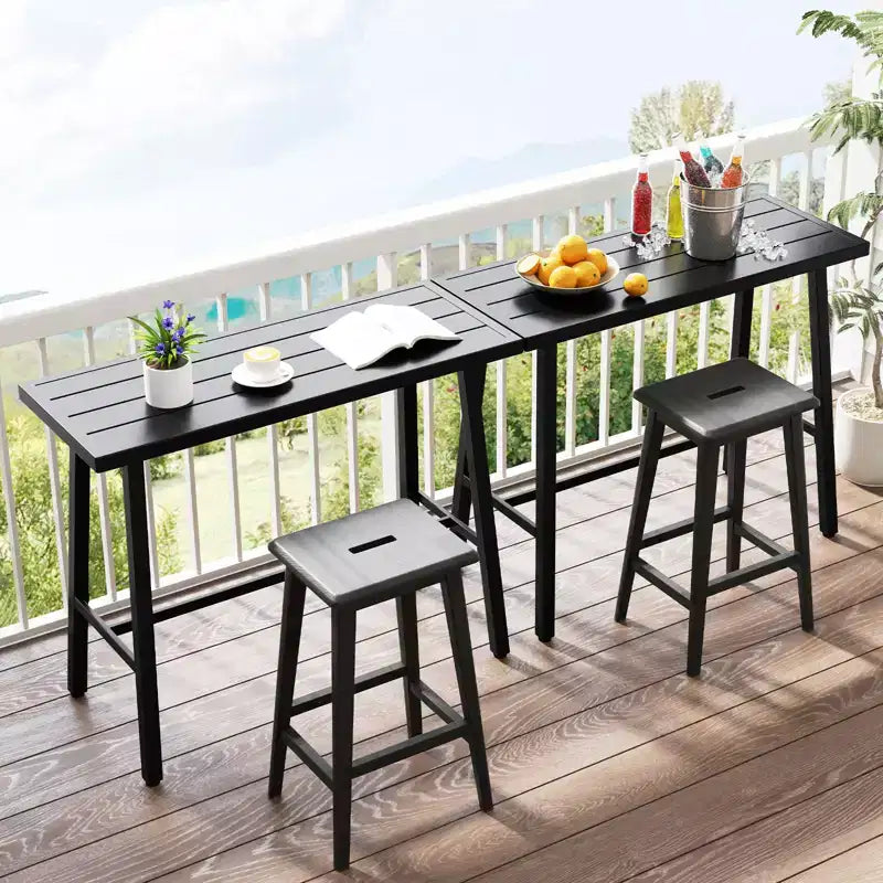 Costway Table de salle à manger rectangulaire avec cadre en métal, pour 4 à 6 personnes, avec pédale