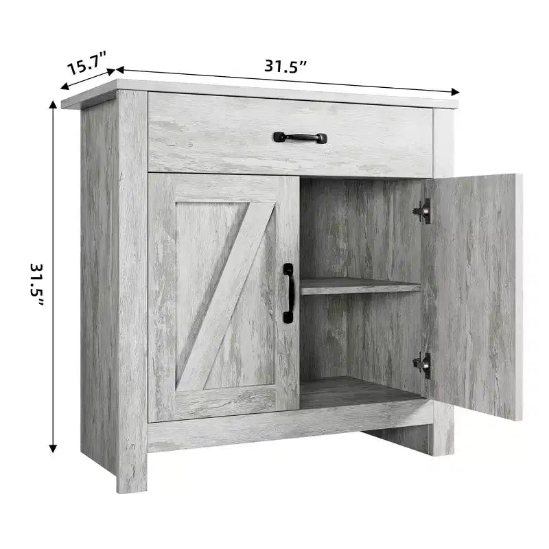 Meuble de buffet, armoire de rangement de cuisine avec tiroirs, porte, étagères réglables, buffet autoportant avec placard de rangement