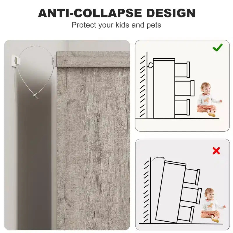 COZONY Commode à 7 tiroirs de 118,9 cm de large, en chêne naturel, avec poignées intégrées