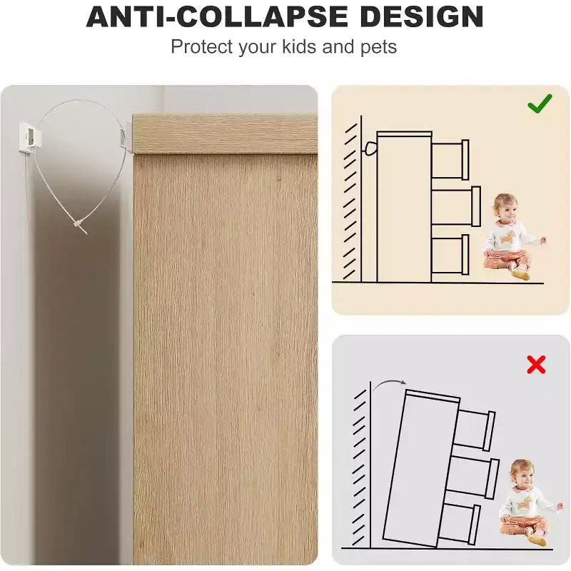 COZONY Commode à 7 tiroirs de 118,9 cm de large, en chêne naturel, avec poignées intégrées