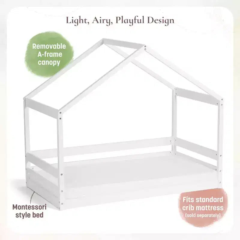 Lit de tout-petit Trellis House de Little Seeds