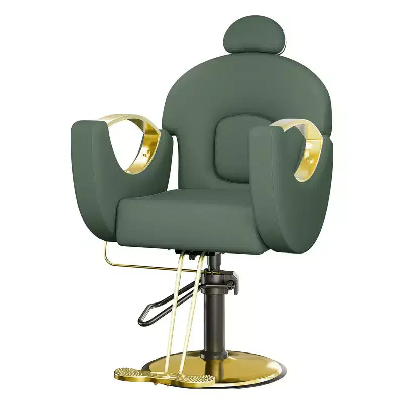 Fauteuil de barbier professionnel inclinable Garvee, chaise de salon de beauté pour barbier et domicile, fauteuil de salon pivotant à 30° pour coiffeur