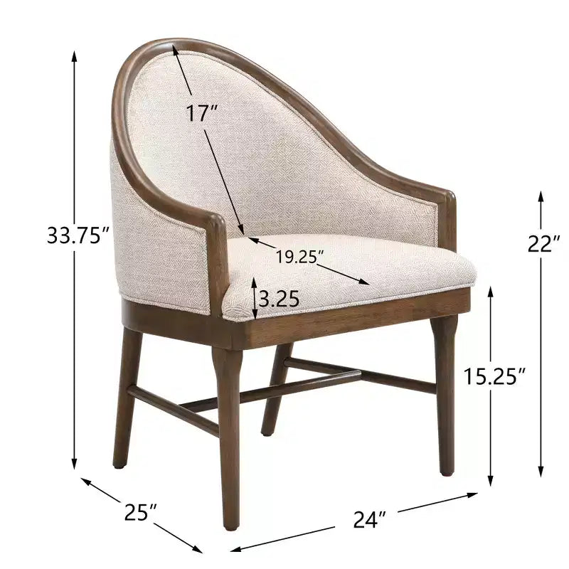 Christopher Knight Home Thiago Ensemble de salle à manger moderne 7 pièces en bois d'hévéa avec dossier incurvé et table ovale