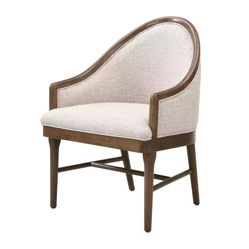Christopher Knight Home Thiago Ensemble de salle à manger moderne 7 pièces en bois d'hévéa avec dossier incurvé et table ovale