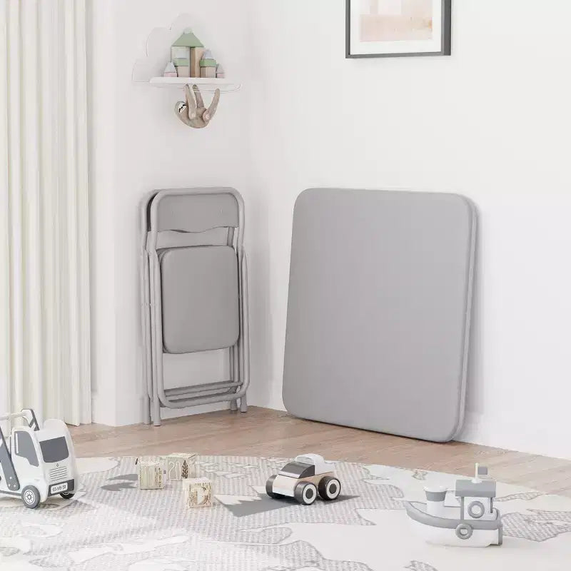 Ensemble table et chaises pliantes pour enfants, mobilier d'activités portable, cadre métallique, pour salle de classe