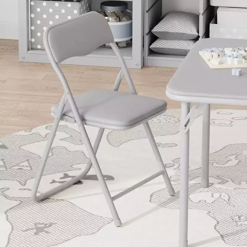 Ensemble table et chaises pliantes pour enfants, mobilier d'activités portable, cadre métallique, pour salle de classe