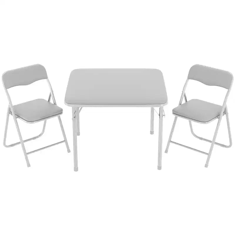 Ensemble table et chaises pliantes pour enfants, mobilier d'activités portable, cadre métallique, pour salle de classe