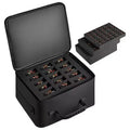 VEVOR Miniature Storage Carrying Figure Bag, Fits for 1:500-1:750 Scale Models,Miniature Transport Bag with Shoulder Strap, (Minis Not Included),Black