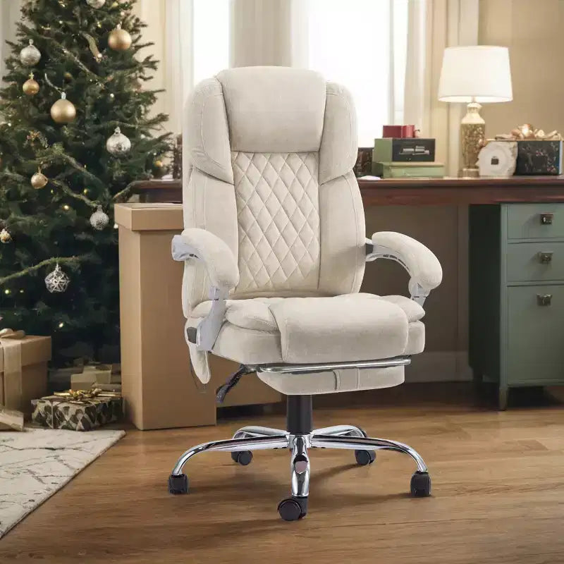 Chaise de bureau de direction chauffante et massante EROMMY