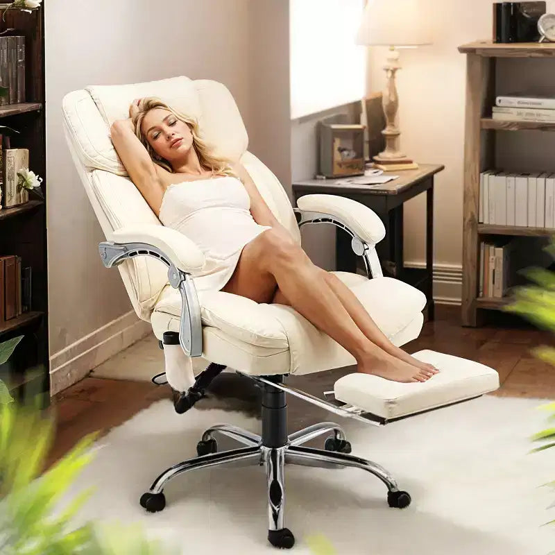 Chaise de bureau de direction chauffante et massante EROMMY