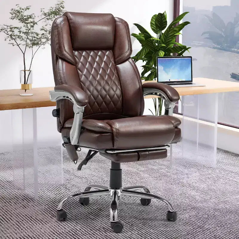 Chaise de bureau de direction chauffante et massante EROMMY