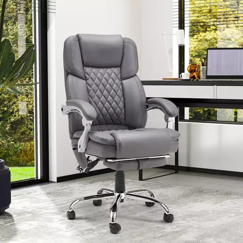 Chaise de bureau de direction chauffante et massante EROMMY