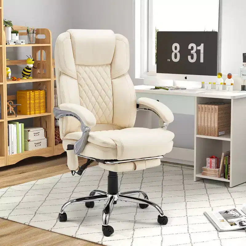 Chaise de bureau de direction chauffante et massante EROMMY