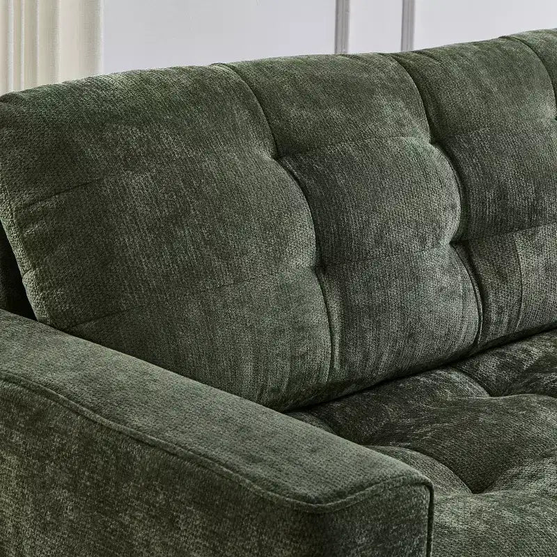 Canapé d'angle Whisen 126 avec console centrale, porte-gobelets, forme en U, haut-parleurs Bluetooth intégrés et 2 poufs de rangement pour le salon
