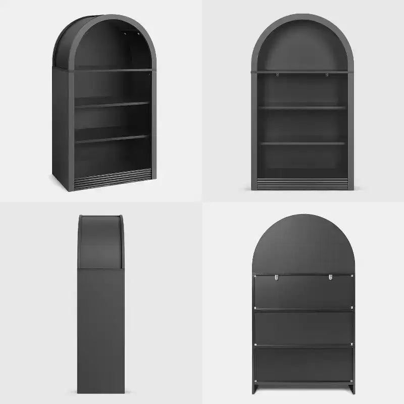 NEWLAYOUT Étagère haute à 4 niveaux, bibliothèque au sol ouverte en bois de 121 cm