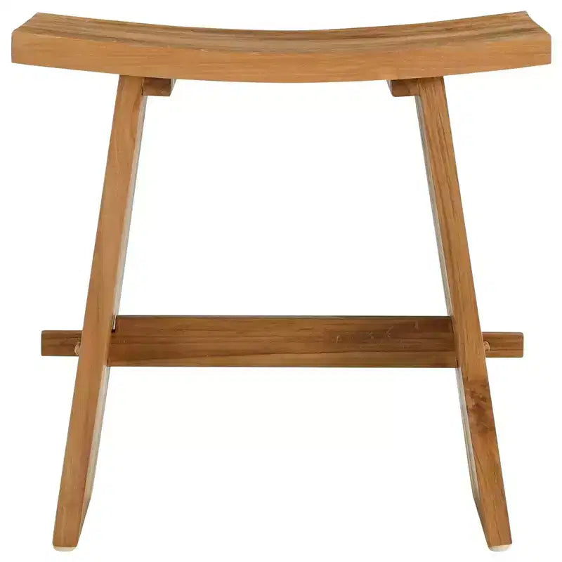 vidaXL Tabouret de salle de bain Marron 50 x 29,5 x 50,5 cm Bois de teck massif
