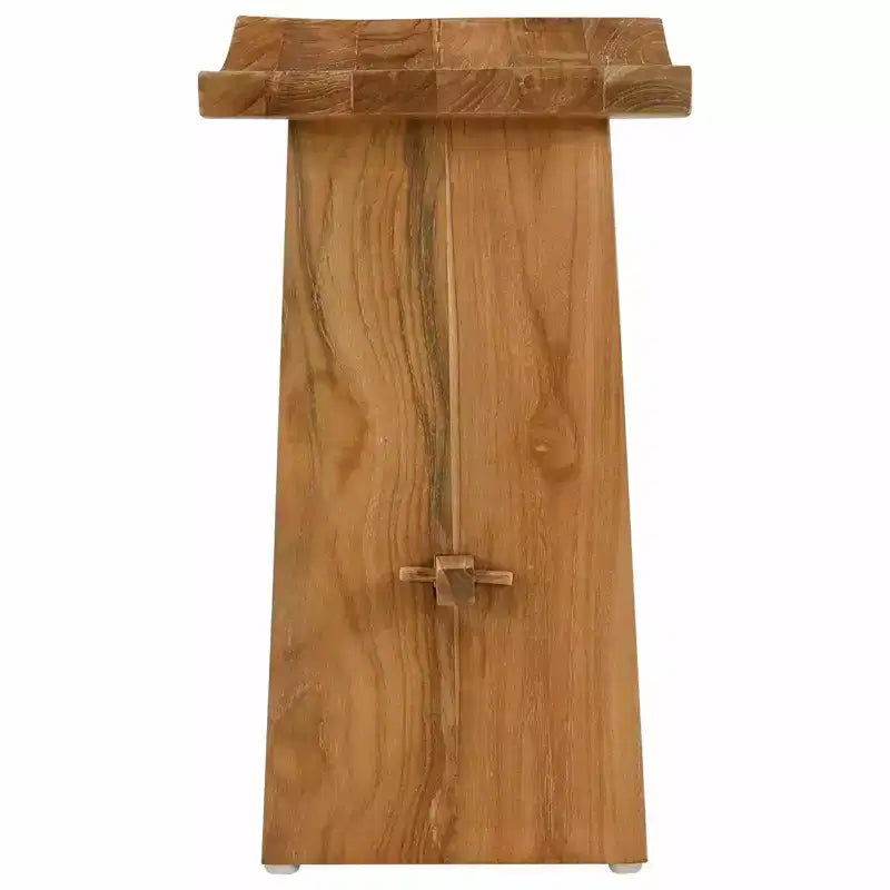 vidaXL Tabouret de salle de bain Marron 50 x 29,5 x 50,5 cm Bois de teck massif