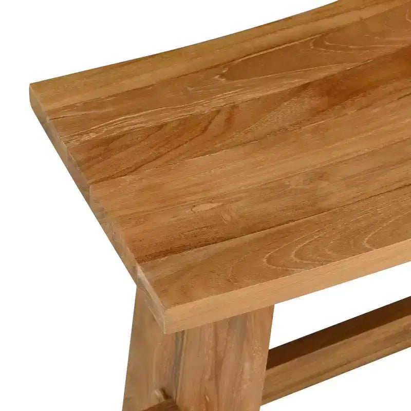 vidaXL Tabouret de salle de bain Marron 50 x 29,5 x 50,5 cm Bois de teck massif