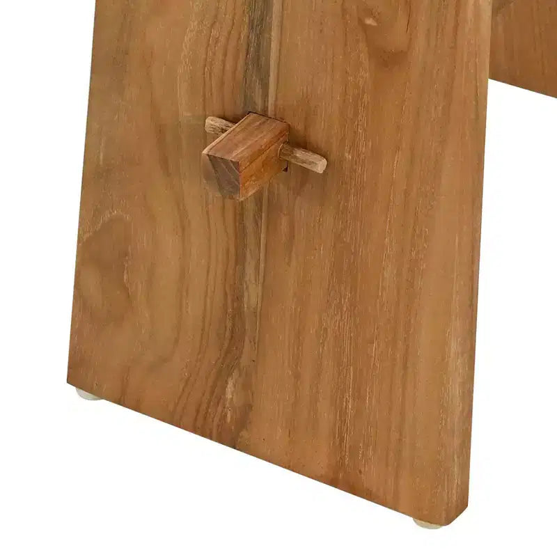 vidaXL Tabouret de salle de bain Marron 50 x 29,5 x 50,5 cm Bois de teck massif