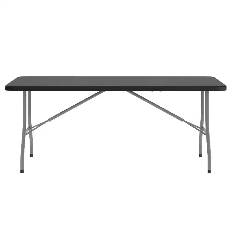 Flash Furniture Table pliante en plastique de 1,8 m à deux volets