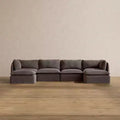 Anabei Modular Washable 4-Seater U-Sectional Sofa | Memorix+ Seat & Contour Pillow