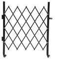 Foldable Security Gate with Universal Wheels, Expanding Fence 360Rolling Barricade Gate, Courtyard Garden Garade Yard