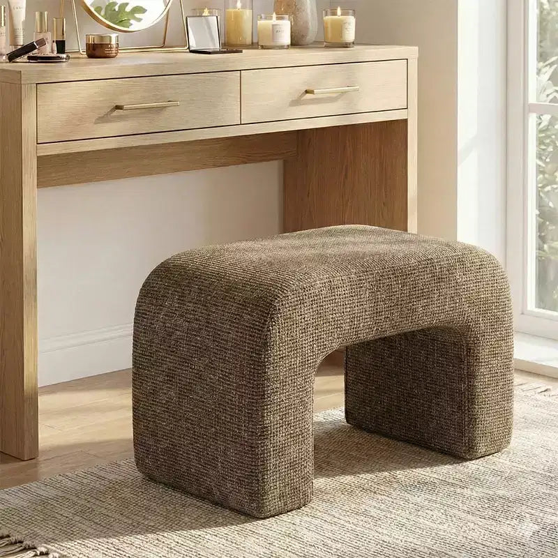 29 banc rembourré moderne, siège d'appoint doux et rembourré pour petits espaces, repose-pieds ou tabouret de coiffeuse, assise moderne pour salon-Panipeachy