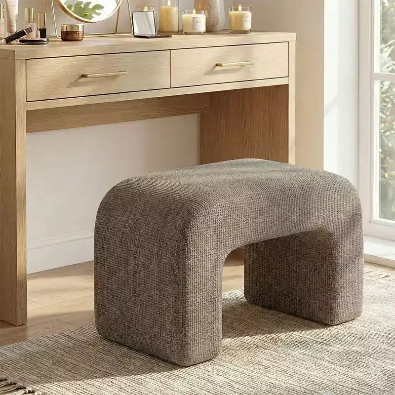 29 banc rembourré moderne, siège d'appoint doux et rembourré pour petits espaces, repose-pieds ou tabouret de coiffeuse, assise moderne pour salon-Panipeachy