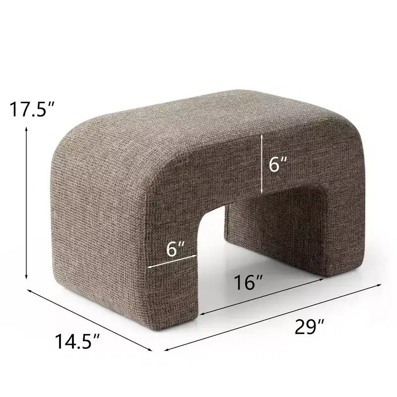 29 banc rembourré moderne, siège d'appoint doux et rembourré pour petits espaces, repose-pieds ou tabouret de coiffeuse, assise moderne pour salon-Panipeachy
