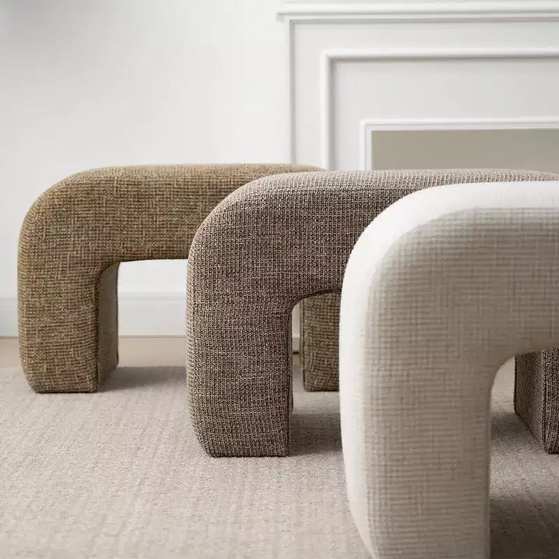 29 banc rembourré moderne, siège d'appoint doux et rembourré pour petits espaces, repose-pieds ou tabouret de coiffeuse, assise moderne pour salon-Panipeachy