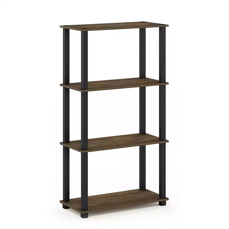 Étagère de rangement polyvalente HOMLUX à 4 niveaux, bibliothèque ouverte avec cadre durable pour la maison