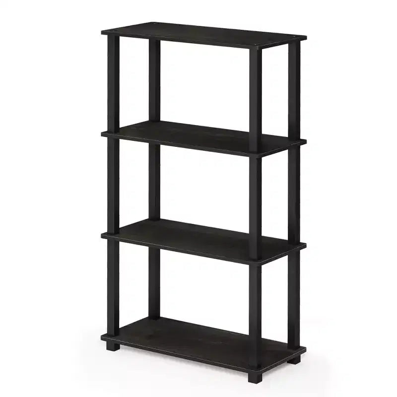 Étagère de rangement polyvalente HOMLUX à 4 niveaux, bibliothèque ouverte avec cadre durable pour la maison