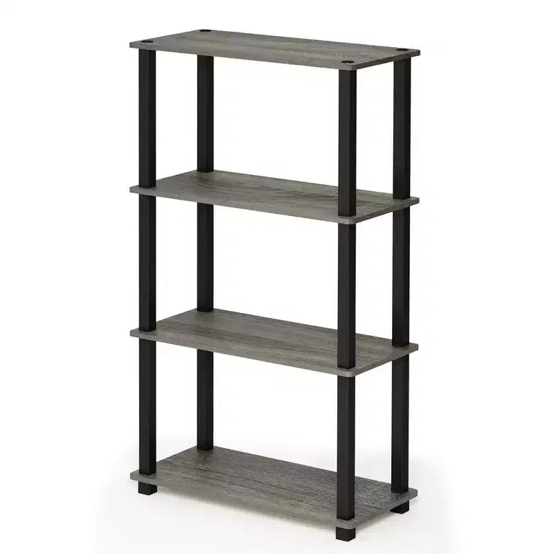 Étagère de rangement polyvalente HOMLUX à 4 niveaux, bibliothèque ouverte avec cadre durable pour la maison