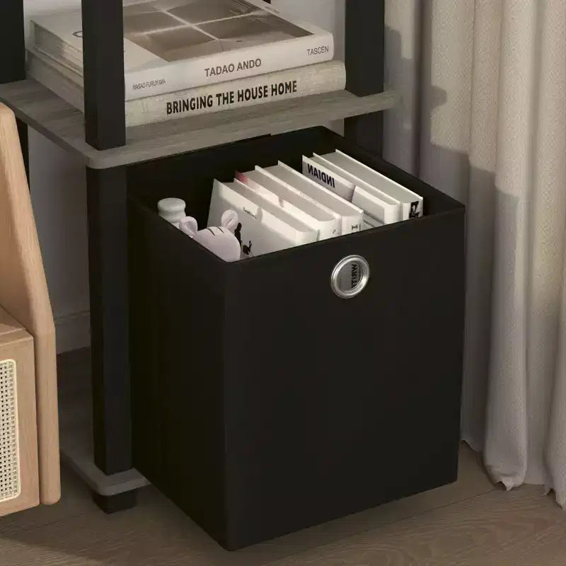 Étagère de rangement polyvalente à 5 niveaux HOMLUX avec bac en tissu, organisation à plusieurs niveaux