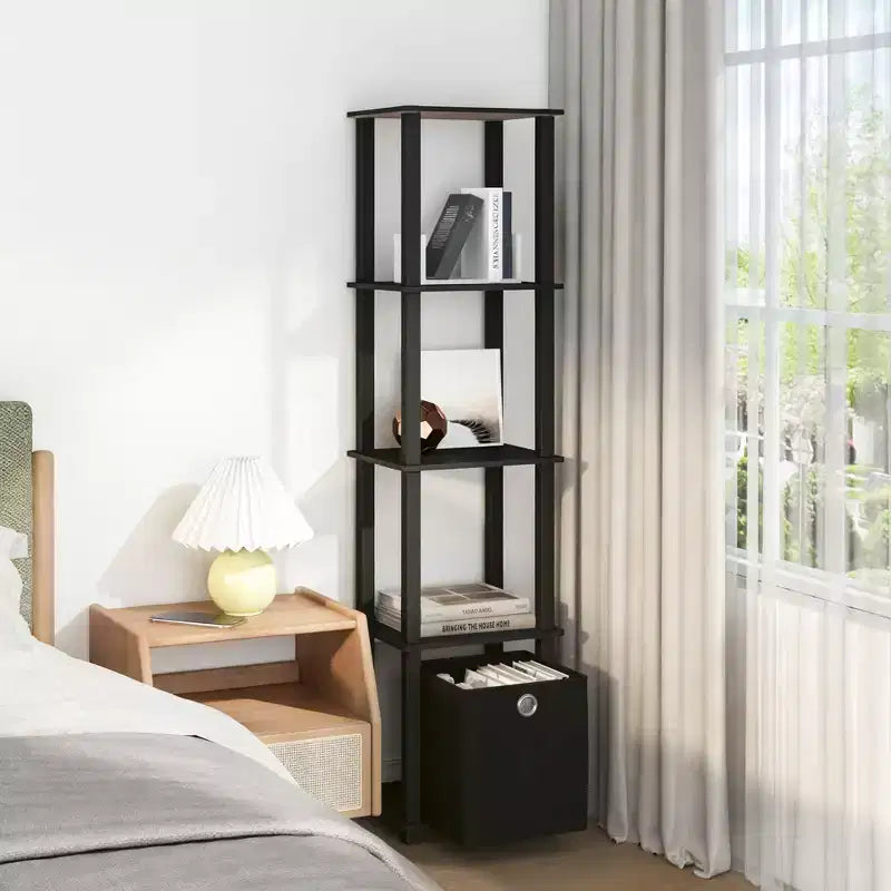 Étagère de rangement polyvalente à 5 niveaux HOMLUX avec bac en tissu, organisation à plusieurs niveaux