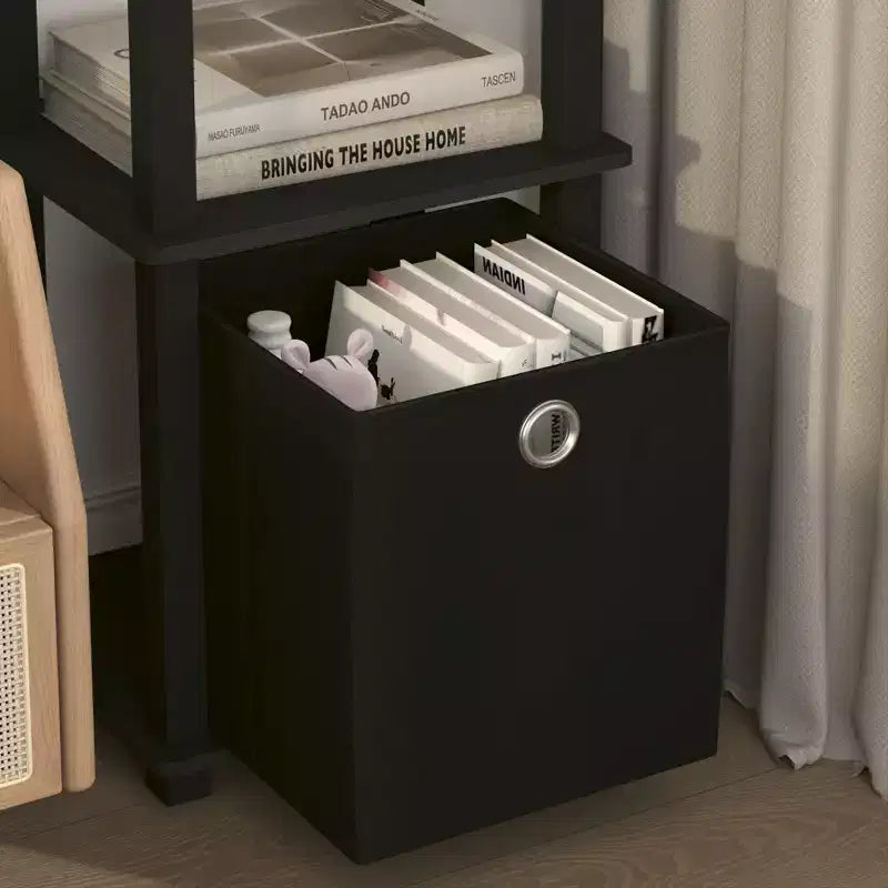 Étagère de rangement polyvalente à 5 niveaux HOMLUX avec bac en tissu, organisation à plusieurs niveaux