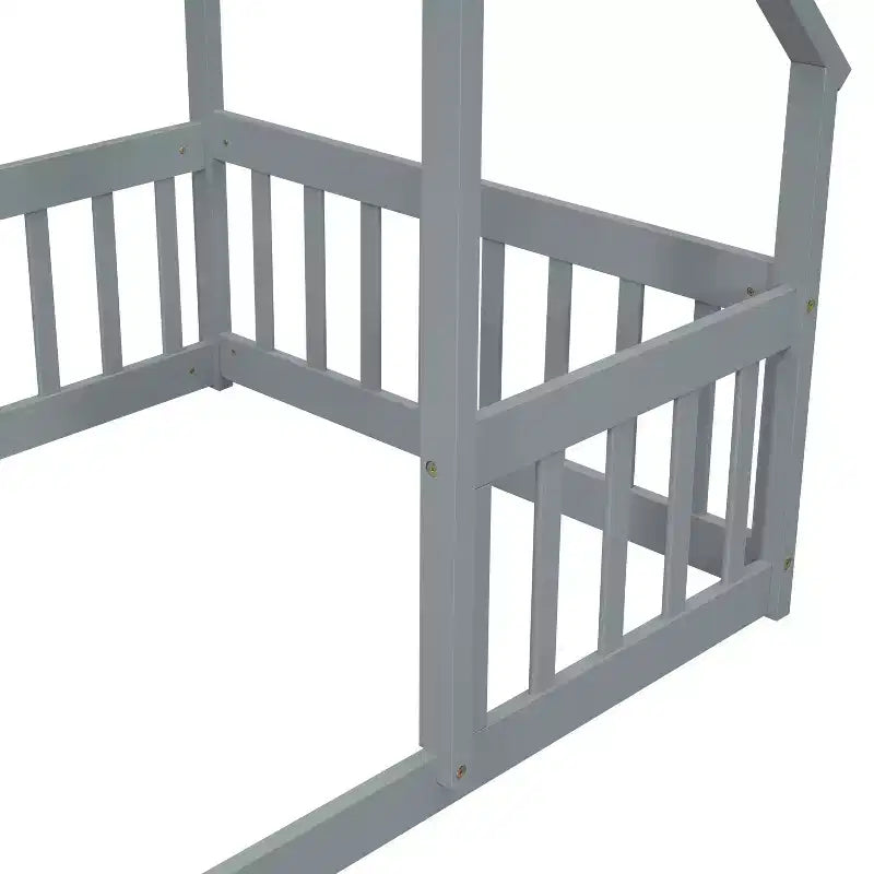 MAYEERTY Cadre de lit Queen Size, pas besoin de sommier, en bois de pin massif, design silencieux