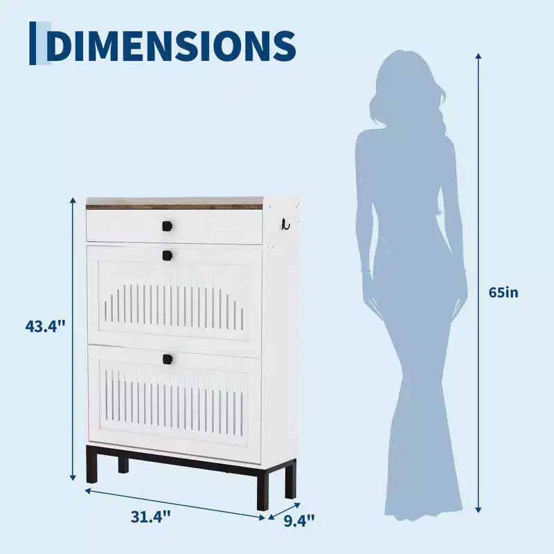Meuble à chaussures moderne en bois, étagère réglable, design moderne autoportant, pour couloir, salon