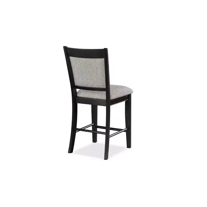 Tabouret de comptoir rembourré GDFStudio Sawyer Farmhouse 25 en bois avec repose-pieds