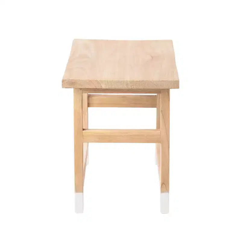 JONATHAN Y Finesse 18.3 Tabouret d'appoint classique et décontracté en bois de mindi massif fabriqué à la main avec pieds inclinés
