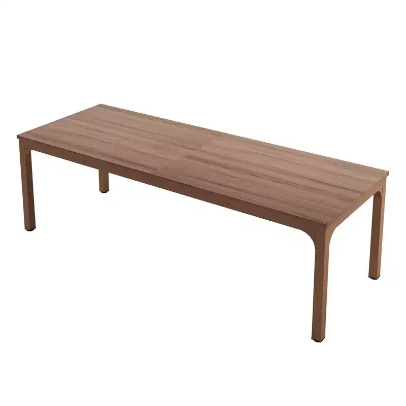 MAYEERTY 78,7 - Bureau double poste industriel extra long, bureau à domicile pour 2 personnes avec cadre métallique robuste, plateau de table en MDF capacité 90 kg