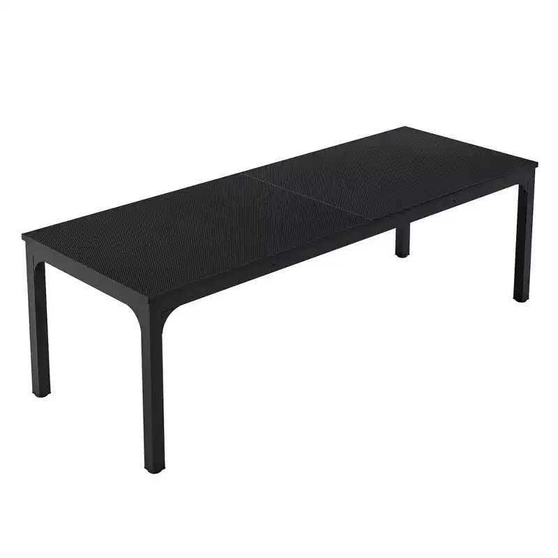 MAYEERTY 78,7 - Bureau double poste industriel extra long, bureau à domicile pour 2 personnes avec cadre métallique robuste, plateau de table en MDF capacité 90 kg